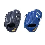 【SSK】少年用軟式手套內野工字檔棒球手套11吋天然皮革藍/丈青(WJG224)