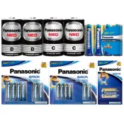 【蝦皮直營】Panasonic 國際牌 碳鋅/鈦元素鹼性電池 3號/4號 4入組 1號/2號 2入組 電池 Evolta
