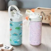 (店+)日本 不銹鋼 兒童水壺 保溫瓶 恐龍 獨角獸 400ｍl