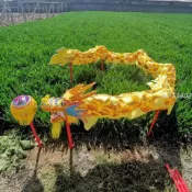 🎃熱賣鋼絲舞龍表演道具幼兒舞龍舞龍燈小學生舞龍頭舞龍舞獅限定w713402