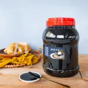 金弘麻油花生行 業務用｜無糖無添加 純黑芝麻醬 3kg / 塑膠桶裝