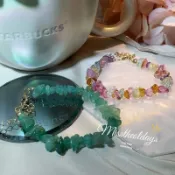 「周邊」加持 20cm 冰透水果糖～超級好運 小石頭手鍊