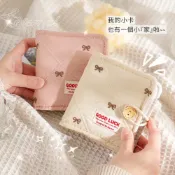 (店+)1宮格卡冊 含20張內頁 刺繡蝴蝶結 柔軟布藝卡冊 日系 柔風 專輯小卡 小卡收納 單格卡冊 明星小卡 拍立得相冊