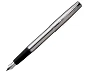全新 Parker Frontier Stainless 不銹鋼鑲銀邊 限量鋼筆