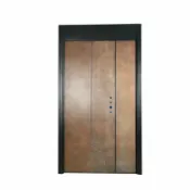 明熙精品屋 【黃銅亂紋】鑄鋁門 防盜門 裝甲門 別墅大門 入戶門 防爆門 6mm鋁板 手工雕刻 高級感 耐用防鏽 大器沉穩