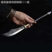 龍泉茶刀迷你小兵器手工鍛打茶錐茶針茶撬茶道冷兵器收藏小件不銹