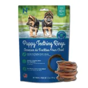 (店+)【NPIC】Puppy Teething Rings 鮭魚風味 六圈 耐咀嚼DHA趣味潔牙圈 204g/包 幼犬長牙摩擦止