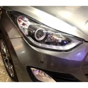 全新現代 ELANTRA 11-15年 前期用 LED光條 DRL 魚眼投射大燈 一台分 台灣製