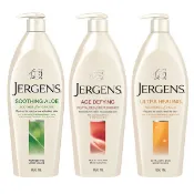 【七三七香水精品】Jergens 珍柔 紫晶 潤膚乳液 身體乳 極乾肌膚(黃)/蘆薈(綠)/特乾燥肌膚(紅)