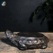 【2222人好評】雅韻新中式仿古仿石雕龍龜烏龜擺件茶寵茶托陳設復古做舊壺承擺件