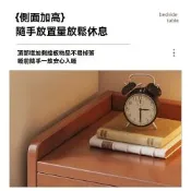 新川邊櫃臥室家用床頭邊櫃收納櫃窄邊櫃小型柜子實木芯生態板40cm櫻桃木色胡桃木色