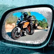 【威力鯨車神】頂級機車後視鏡防雨膜/防霧膜_二包共4片(60x100mm 機車用)