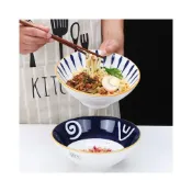 (店+)日式拉麵碗 單個 家用 陶瓷 斗笠碗 喇叭碗 吃麵 泡麵碗 拉麵碗 餐具 大號 湯碗 乾麵 拌麵 大碗公 陶瓷碗