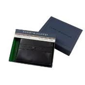【TOMMY HILFIGER】質感紳士皮件 防盜 皮夾 TOMMY HILFIGER  短夾 送禮 錢包 動物真皮革 @8558