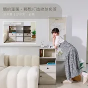BuyJM 收納櫃 床邊櫃 玄關櫃 小型櫃 抽屜櫃｜一抽一門半開放式收納櫃 小宅必備 小空間福音MIT台灣製造 KC01