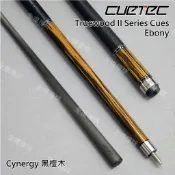 全揚撞球 CUETEC【95-104黑檀木 皮把 (11.8、12.5mm)】碳纖維黑前節-黑科技撞球桿