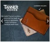 NYChic 美國手工製作 TANNER GOODS USA 極簡皮夾 對折卡夾 四層短夾 頂級厚實英國馬鞍皮革 酷黑
