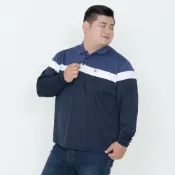 (店+)【MAXON 馬森大尺碼】台灣製/薄藍白條紋吸排彈性口袋長袖POLO衫XL-4L83821-58