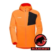 【MAMMUT 長毛象】Madris男刷毛連帽軟殼外套 『深柑桔橘』1014-03841