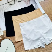 (店+)【FEE BABY】﻿冰絲涼感無痕平口棉檔內褲 安全褲 日系內褲 中低腰 平角褲 四角褲 防走光 冰絲內褲 膚色,XL 黑色,M 黑色,L 膚色,M 白色,L 白色,XL 黑色,XL 白色,M 膚色,L