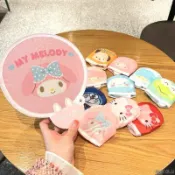 【蝦皮精選】可愛卡通小扇子 夏天便攜隨身可摺疊扇 學生團扇 迷你圓形扇