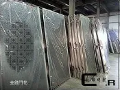 【辰鎔建材】A1-01金錢門花90*200白鐵門/不繡鋼門/後門/子母門