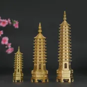 協貿國際日用品生活1館 黃銅文昌塔13層十三層銅文昌筆擺件七層9層九層書房書桌裝飾