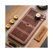 (店+)【MatsuTa 松太】儲水式竹木茶台 乾泡盤 小茶盤 蓄水排水兩用 實木茶盤 乾泡台 泡茶盤 復古輕奢 露營茶盤 便攜小茶盤 宿舍茶盤