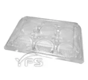 L066六入蛋塔盒(自扣式蓋) (發糕/蛋塔/月餅/綠豆糕/麻糬/泡芙/糕點)【裕發興包裝】YC158