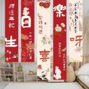 【生日快樂】卡通生日掛布套餐生日週歲聚會派對活動氣球裝飾場景氛圍佈置套餐
