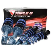 阿宏改裝部品 二代 WISH 09-16 KYB NEW SR 藍桶 避震器 + TS 短彈簧 總成件 TRIPLE S