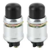 [商城] 2Pcs 喇叭發動機啟動開關 SPST 按鈕啟動器防水 50A 12V 用於汽車船