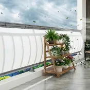 悅家家 陽台欄杆遮陽擋板40x120cm 防窺擋風板 防墜安全擋板 母嬰級無甲醛擋板 防護板 預購12天