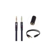 (店+)一母二公 音源線  耳機插電腦 3.5母轉2個3.5公轉接線 話筒插頭 電話插頭