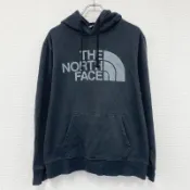 【DOKODEMO】THE NORTH FACE 衛衣/連帽衫，黑色，L 碼（古著）