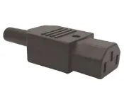 AC-013A 純銅 10A 品字三插母頭 自接線插座 三芯電源插頭 5PCS/入 (含稅)【佑齊企業 iCmore】