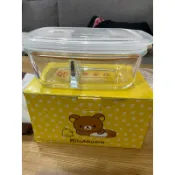Rilakkuma拉拉熊保溫袋+耐熱玻璃分隔保鮮盒（華南金控股東會）