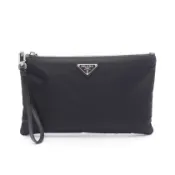 【DOKODEMO】【二手】Prada PRADA Second Bag Clutch Bag Triangle Logo 2NH0062DMHF0002 Nylon Leather Chant Bag Men's New