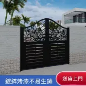 💥客製化💥【下單前請聯繫客服】新款 定製 雙開門大門小門單門雙開大遙控庭院大門雙開門電動伸縮門