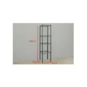 (店+)【Y HOUSE】45x45x180公分  輕型四層鐵架-烤漆黑/烤漆白