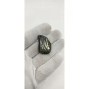 ［小品龍紋原形］龍紋石原形拋光打洞無配件：可DIY製成項鍊或鑰匙圈或裝飾材料 L2606108