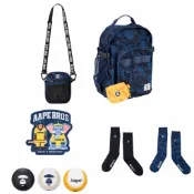 中信兄弟⚾️AAPE聯名後背包/聯名小側包/聯名布章/聯名棒球/聯名襪子