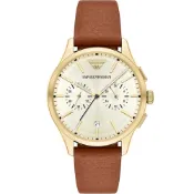 EMPORIO ARMANI 亞曼尼 雙眼計時手錶 送禮首選-42mm AR11714 開學季禮物