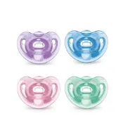 (店+)【NUK】SENSITIVE 全矽膠安撫奶嘴 0-6M/6-18M (安撫奶嘴；寶寶共和國)