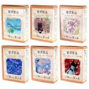 【莫莫日貨】日本製 貼紙堂 加藤真治合作款 宮澤賢治 幻燈館系列 書型 燙金和紙 郵票貼紙 和紙貼紙 (共6款)