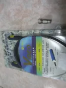 紅白機 FC 原廠主機專用 1公尺 高傳真AV線+RF端子線 取代AV端子