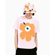 Marimekko Unikko 印花棉質 T 恤時尚百搭男士女士撞色上衣