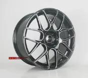 【員林 小茵 輪胎 舘】類M40 新款18吋 4X108 8J ET26 亮黑洗溝 適用法系車雪鐵龍標誌