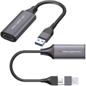 (店+)03款 Type-C+USB二合一轉HDMI影像擷取卡 4K輸入 輸出輸入雙用 外接採集卡 擷取卡