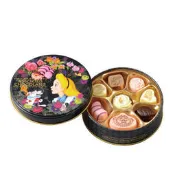 啾咪兔 現貨 愛麗絲 Alice 圓形 鐵盒 無巧克力 迪士尼 樂園 零食 點心 下午茶 日本 東京 代購